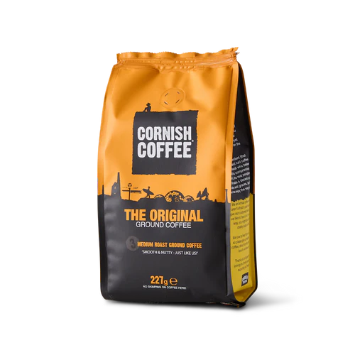 Cornish Coffee bag on a white background