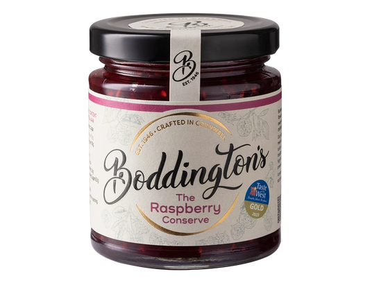 Jar of Boddington's Raspberry Conserve