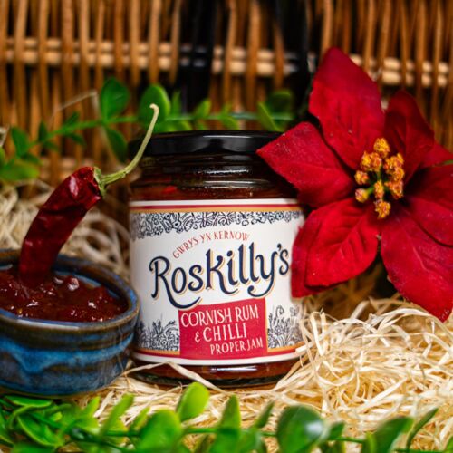 Jar of Roskilly's Cornish Rum & Chilli Jam