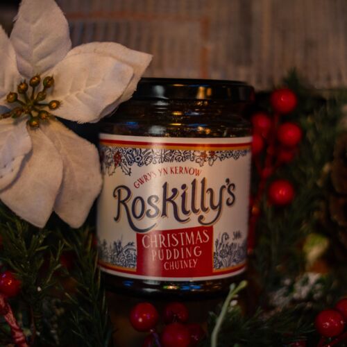 Jar of Roskilly's Christmas Pudding Chutney
